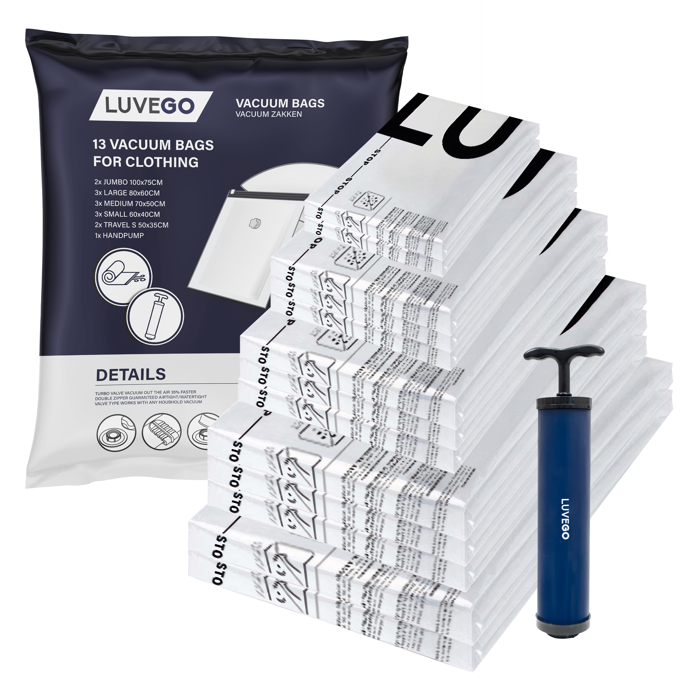 13-Pack vacuümzakken
