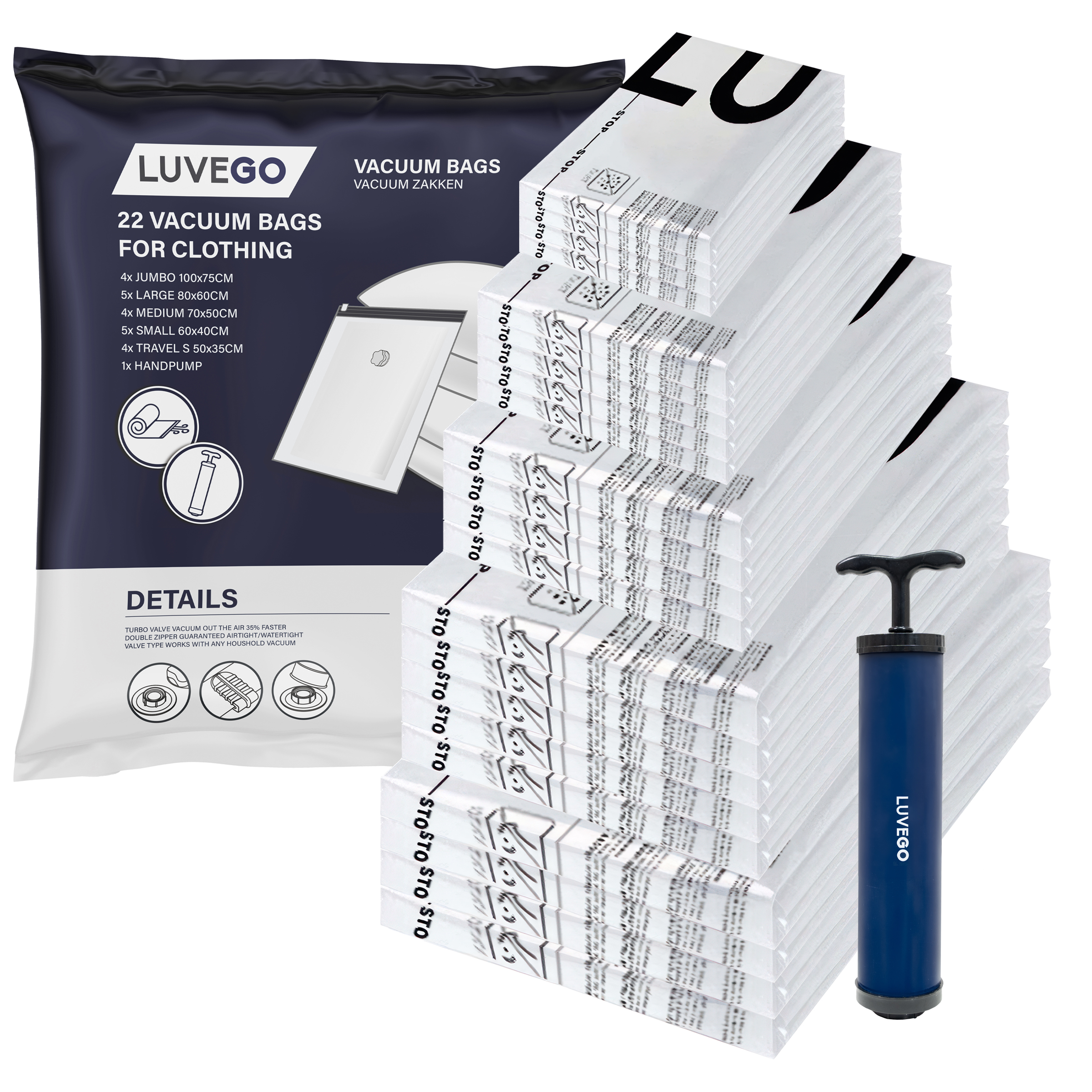 22-Pack vacuümzakken