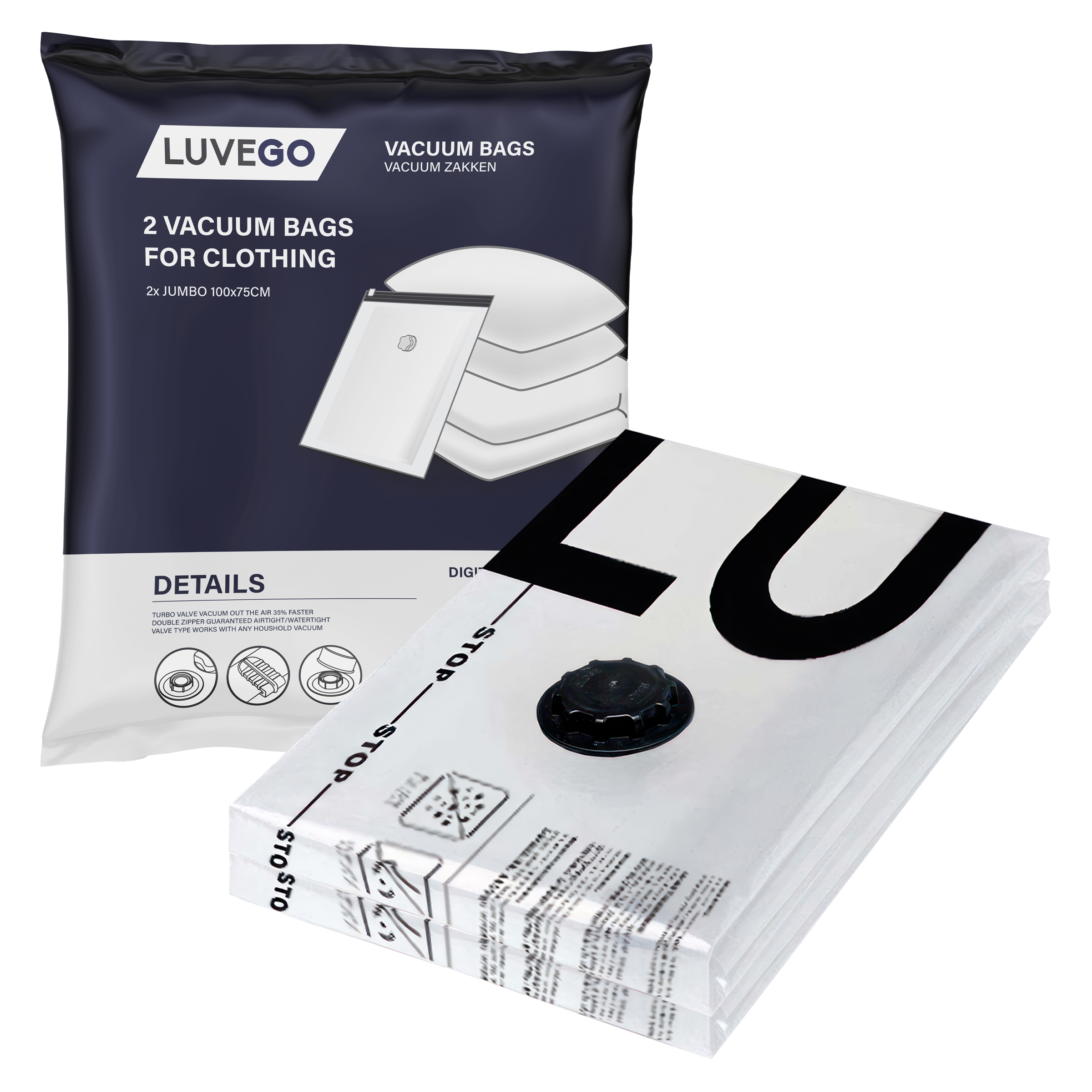 2-Pack vacuümzakken