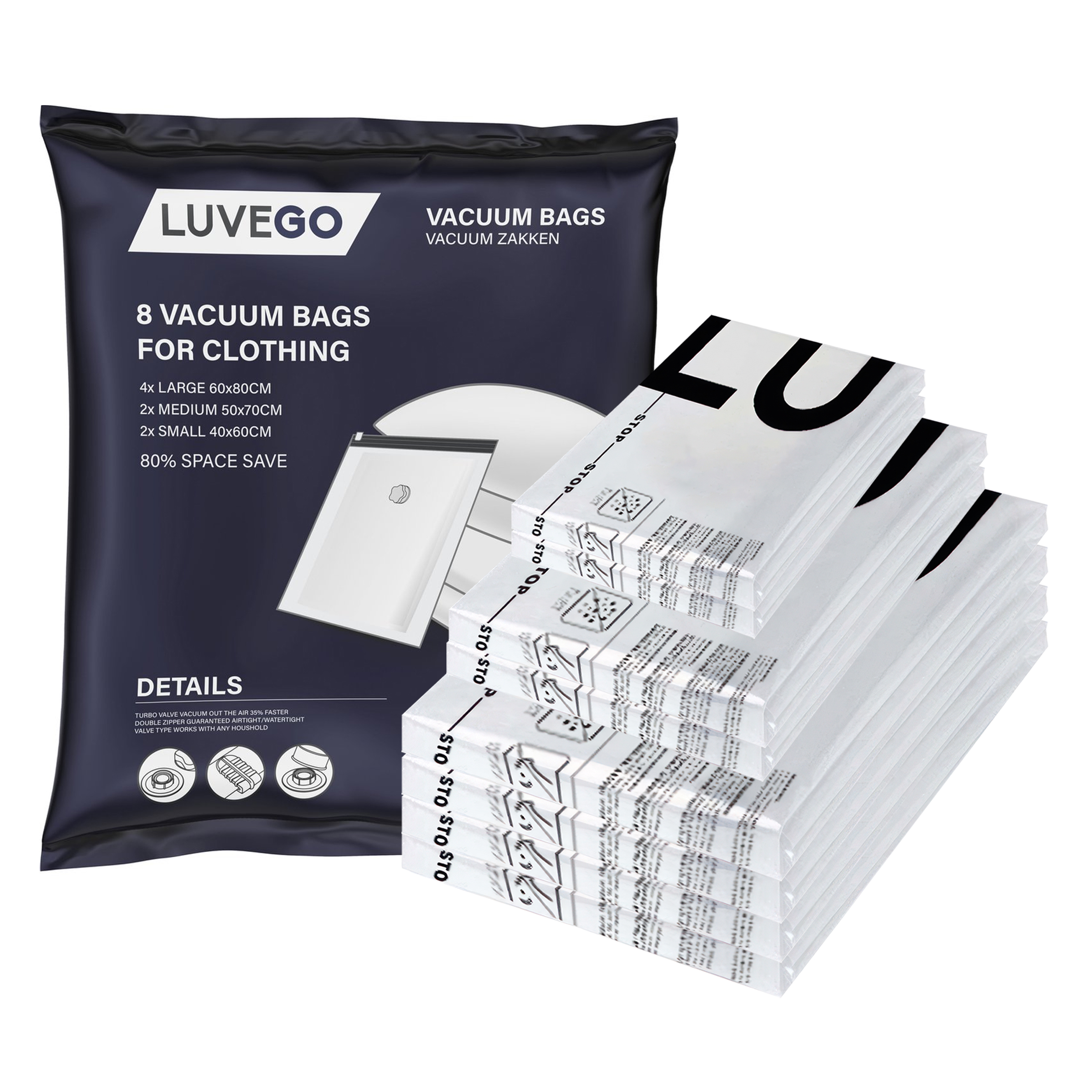 8-Pack vacuümzakken